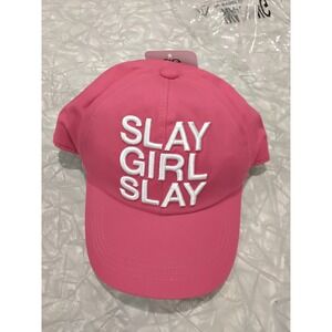 Queer Eye Slay Girl Slay Pink Baseball Cap Hat Adjustable Snapback NWT